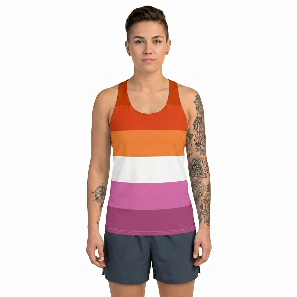 Lesbian flag Unisex Tank Top