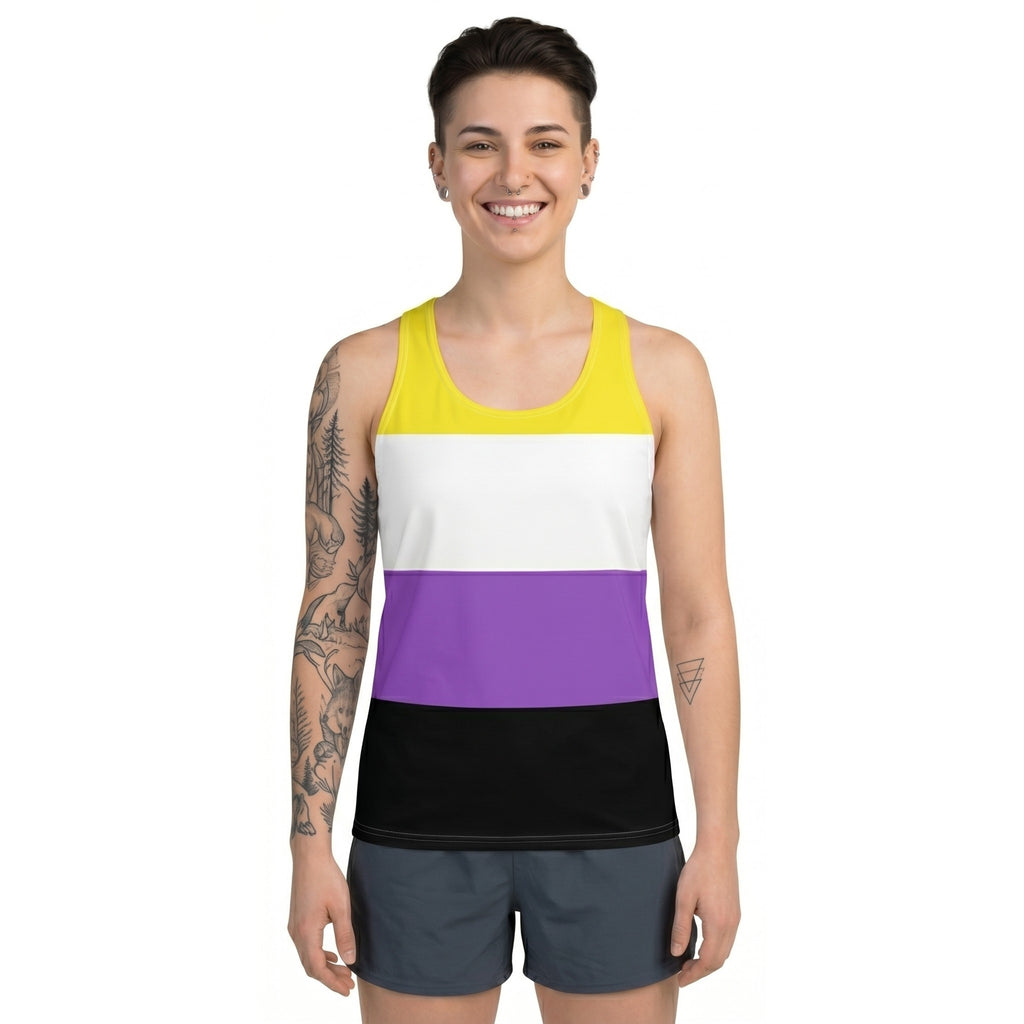 Nonbinary flag Tank Top