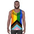 Warrior tattoo Progress pride flag Tank Top